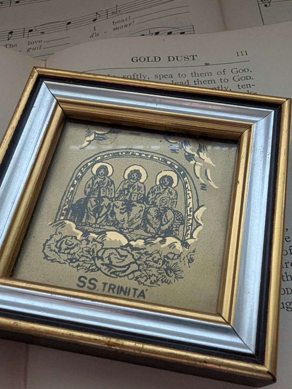 Gold and Silver Framed Religious Print - SS. Trinità - Picture 3 of 7